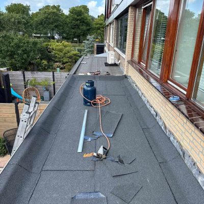 High-quality roofing membrane installed on a residential roof for waterproofing and durability.